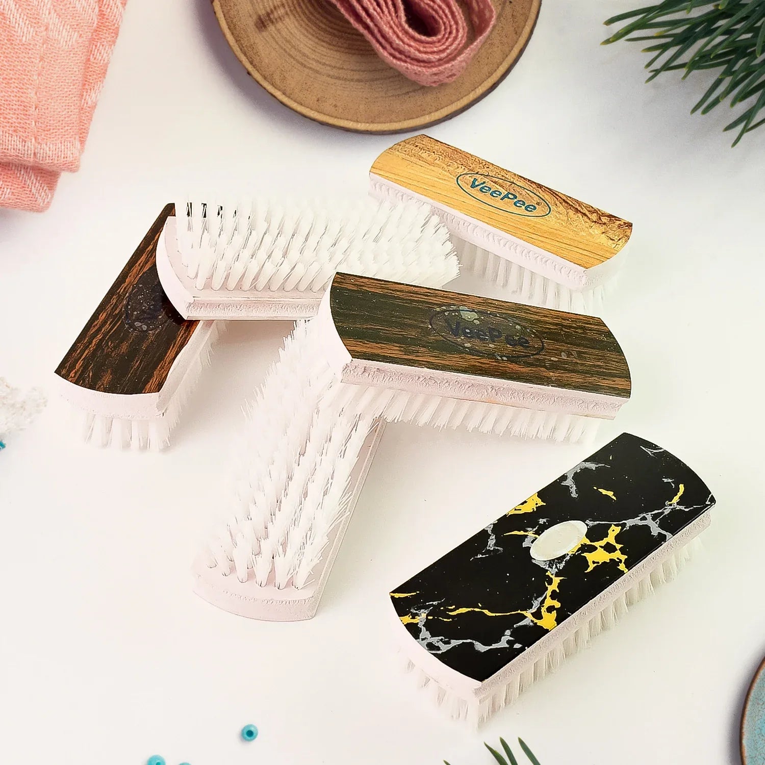 Veepee Heavy-duty Cloth Washing Brush Set 6 Pcs - Zidbik