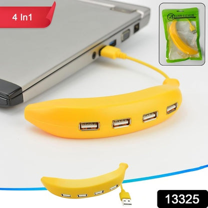 Banana Shape Usb Hub 2.0 Hub Usb Splitter 4-port Usb Hub (1 Pc) - Zidbik