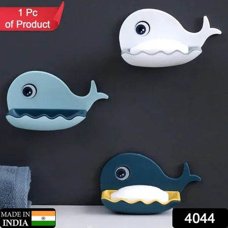 4044 Fish Shape Double Layer Adhesive Waterproof Wall Mounted Soap Bar Holder Stand Rack For Bathroom Shower Wall Kitchen - Zidbik