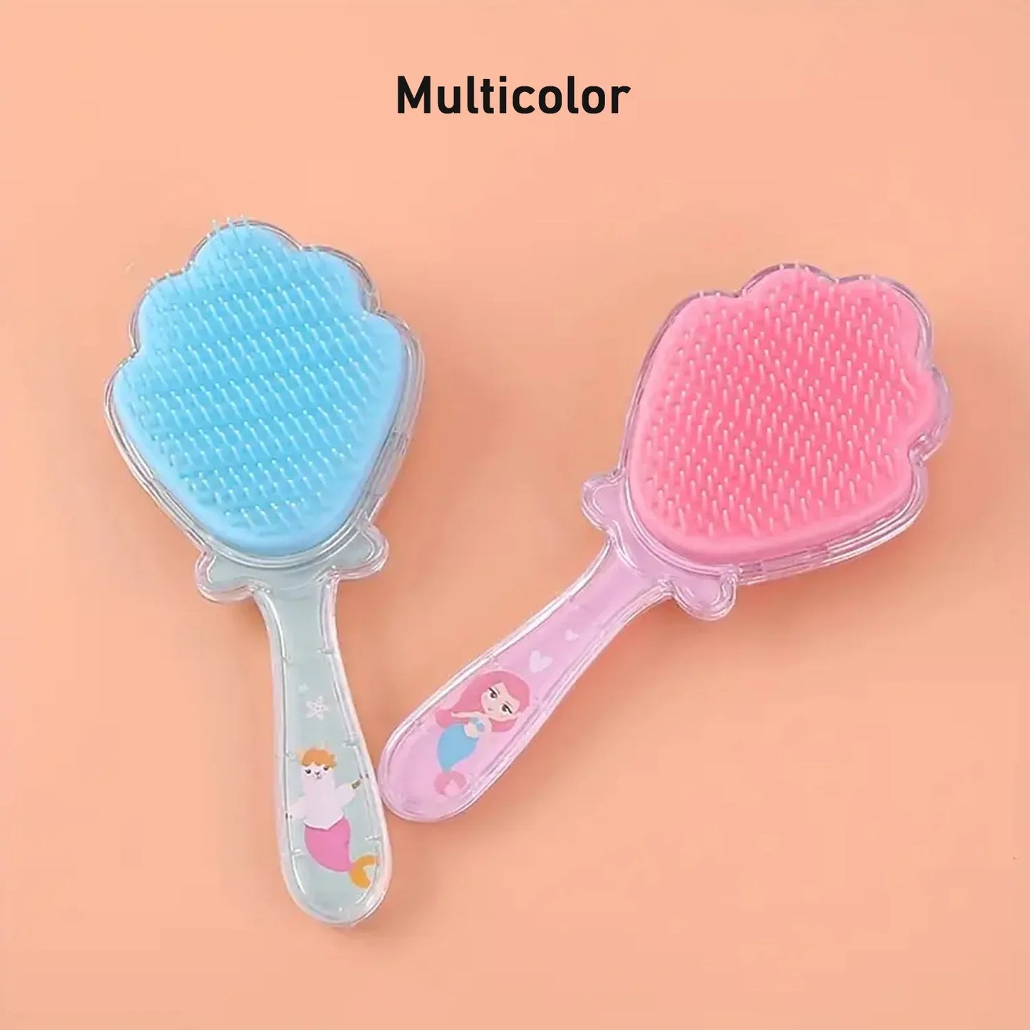Cartoon Hair Brush Massage Shower Comb Blur Wet Salon (1 Pc ) - Zidbik