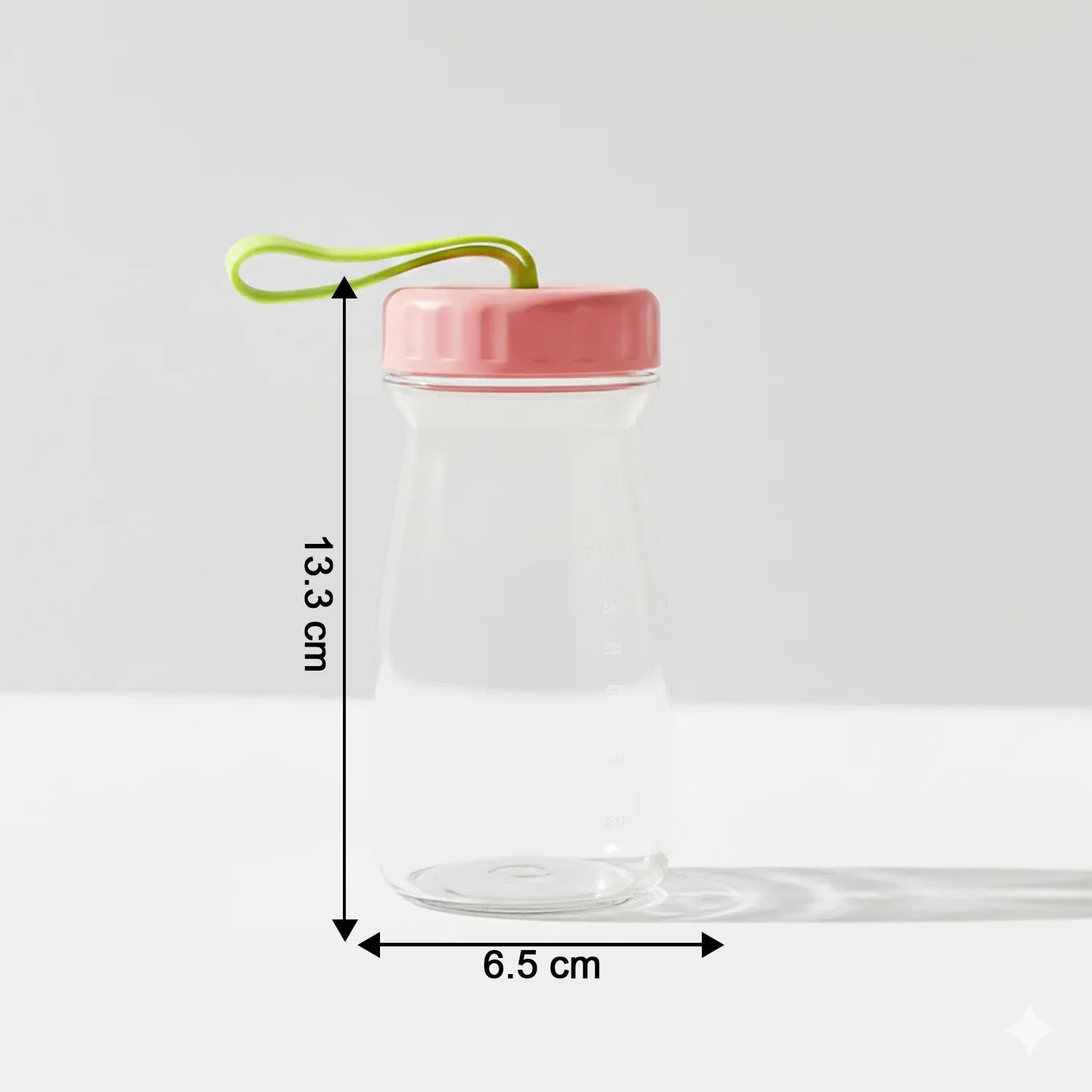 Premium Glass Bottle With Leak-proof Lid 300 Ml - Zidbik