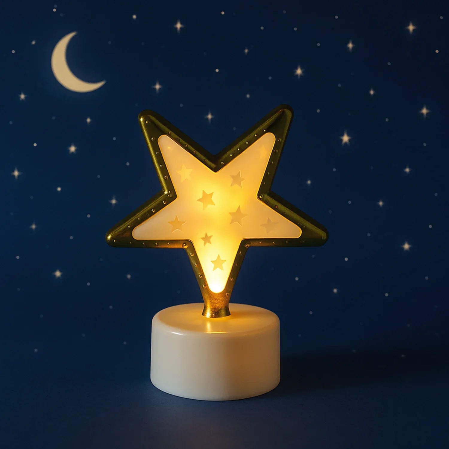 Decorative Star Shaped Flameless Led Candles (4 Pc) - Zidbik