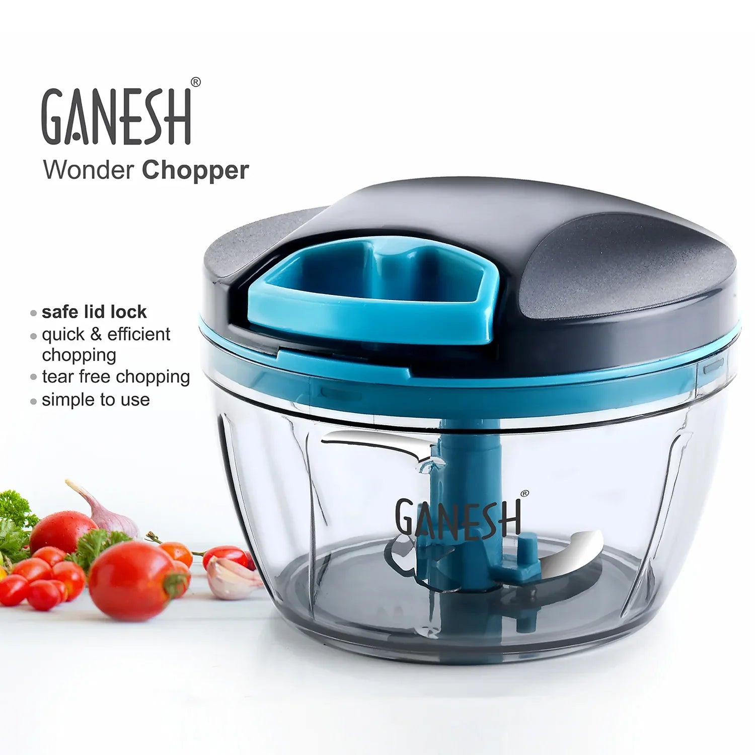 8106 Ganesh Wonder Chopper Grey (470ml) - Zidbik