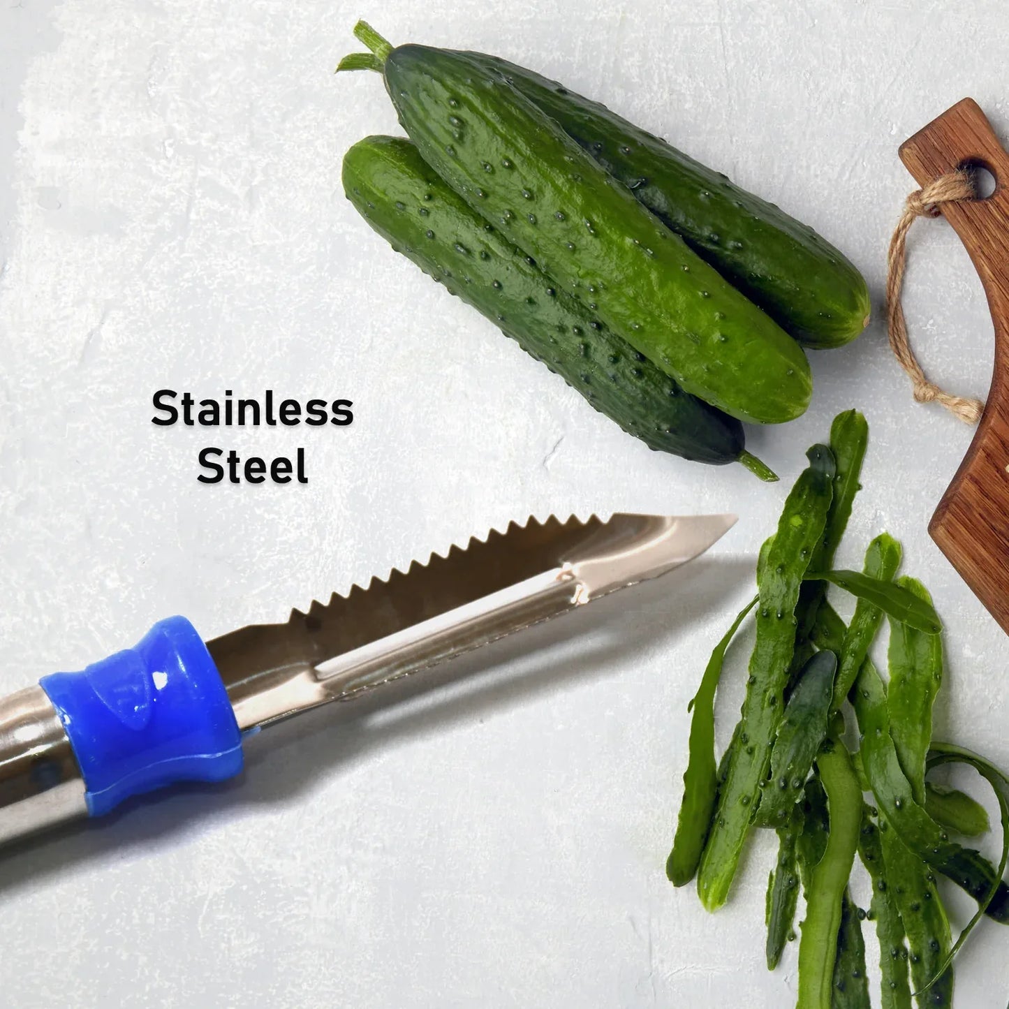 8218 2in1 Multi-purpose Stainless Steel Peeler With Hanging Ring For Vegetables Potato Peeler Carrot Grated Suitable For Peeling And Shredding Fruit And Vegetables Kitchen Accessories Piller (1 Pc) - Zidbik