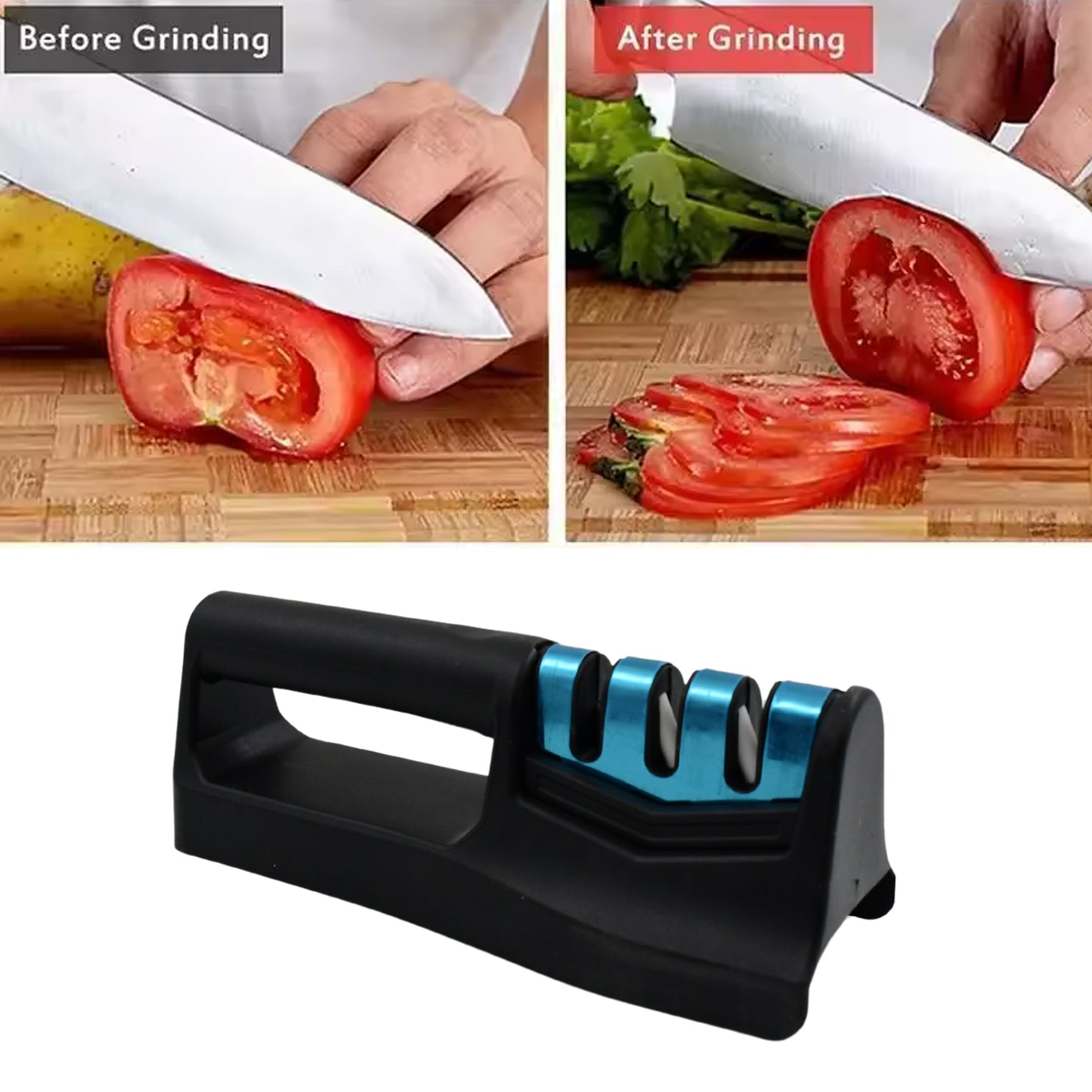 10020 Knife Sharpener For Kitchen  Knife Sharpener With Vegetable Chopper And Fish Scale Remover  Handheld Knives  Pocket Knife Sharpener  Knife Sharpener For Chefs  Serrated Knife (9in1) - Zidbik