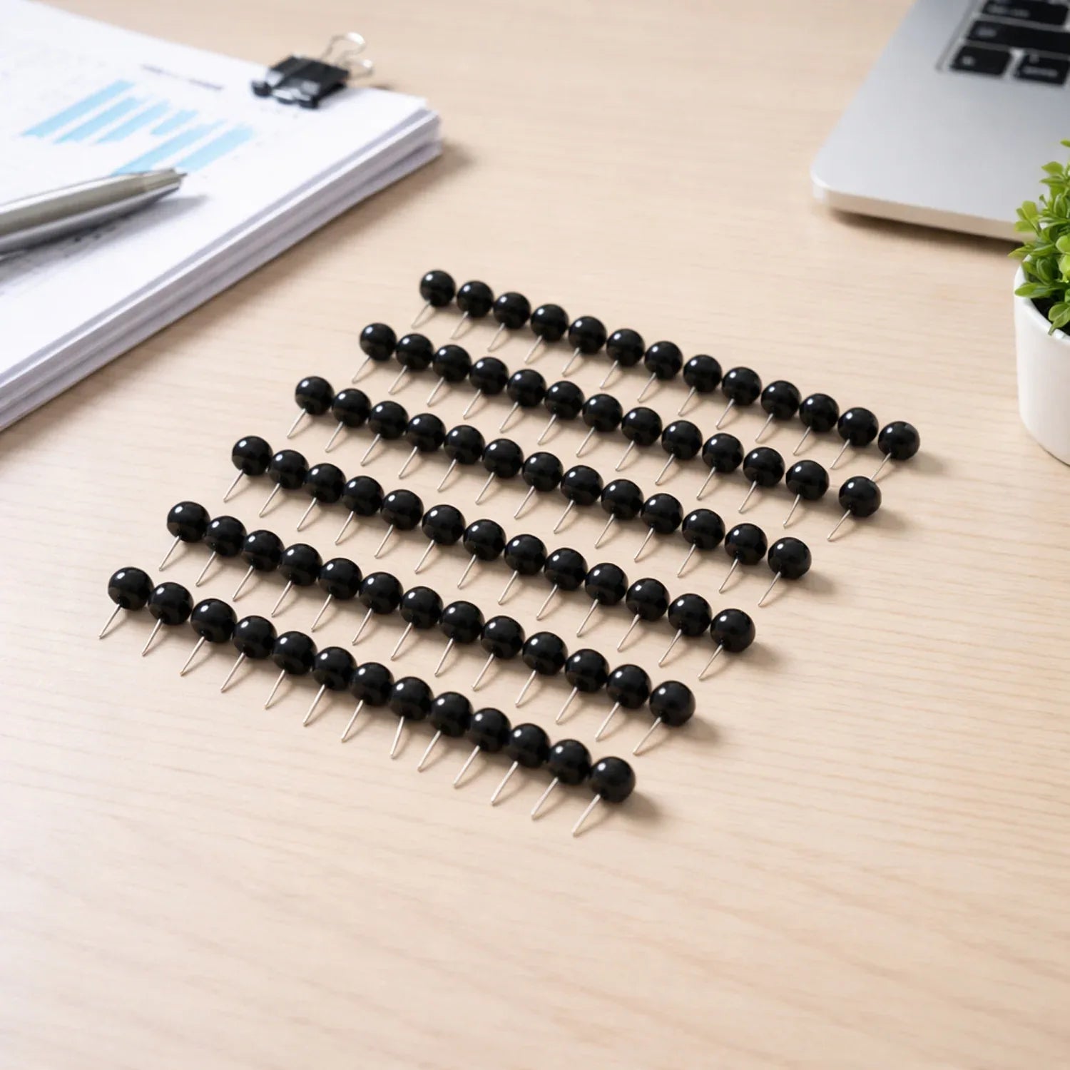 Round Head Push Pins (80 Pc Set) - Zidbik