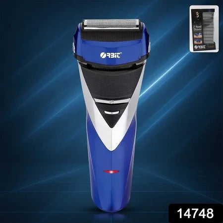 Orbit Rechargeable Electric Foil Shaver 2 Head Shaver With Pop Up Trimmer (1 Pc) - Zidbik