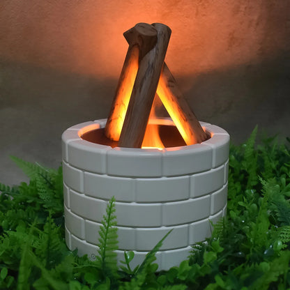 Bonfire Shaped Diffuser Essential Oil Diffuser Multi Function Flame Oil Diffuser (1 Pc) - Zidbik