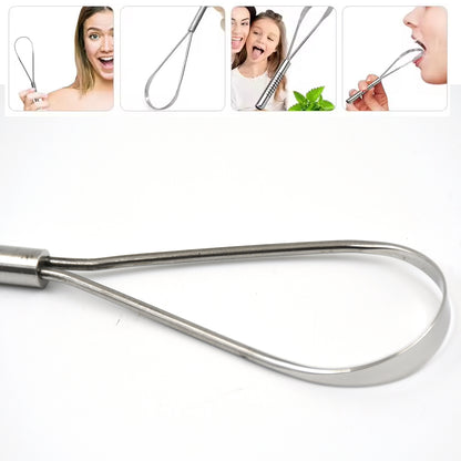 Steel Tongue Cleaner Tongue Scraper (1 Pc) - Zidbik