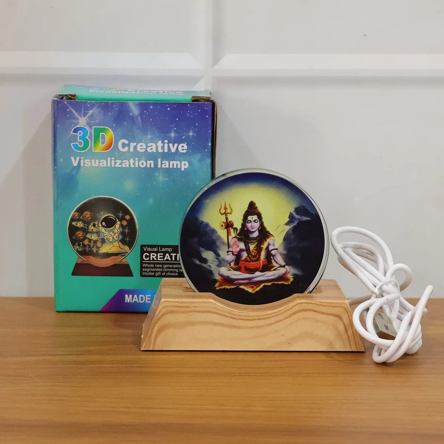 3d Creative Lord Shiva Led Night Lamp (1 Pc) - Zidbik