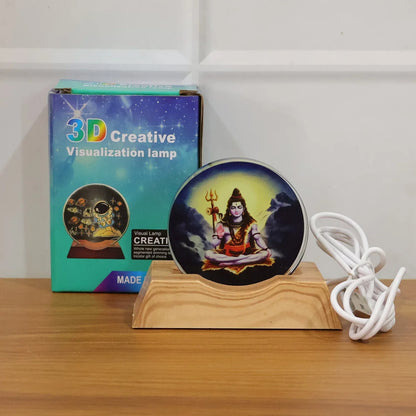 3d Creative Lord Shiva Led Night Lamp (1 Pc) - Zidbik