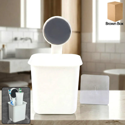 Wall-mounted Toothbrush Bathroom Storage Organizer (1 Pc) - Zidbik