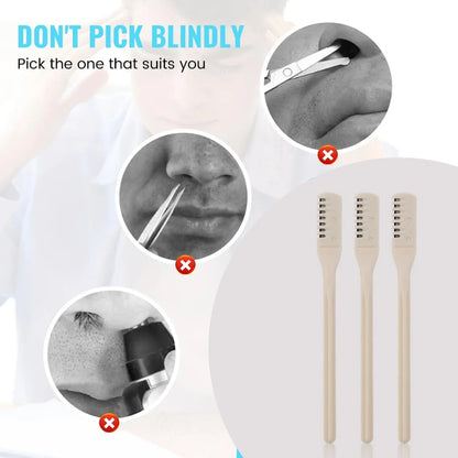 Nose Hair Removal Trimmer Nose Hair Remover Razor Kit Blade (3 Pcs Set) - Zidbik
