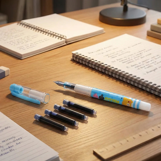 Cute Cartoon Liquid Ink Pen Set - Zidbik