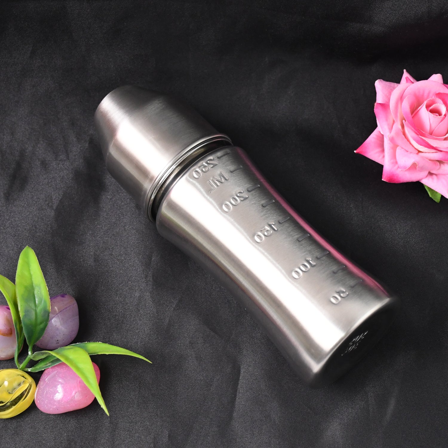 8173 Ganesh Stainless Steel Baby Feeding Bottle Milk Bottle For New Born  Infants  Toddler Up To 3 Years Bfa Free (250 Ml Approx) - Zidbik