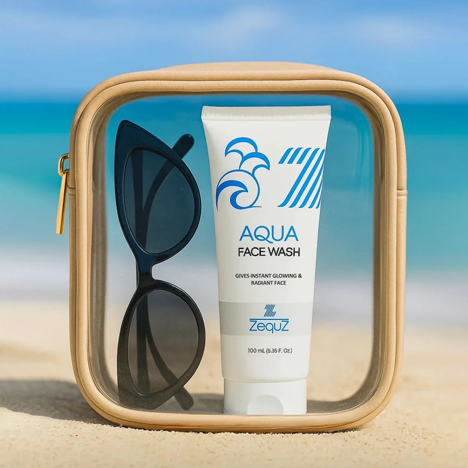 Zequz Aqua Face Wash - (1 Pc 100ml) - Zidbik