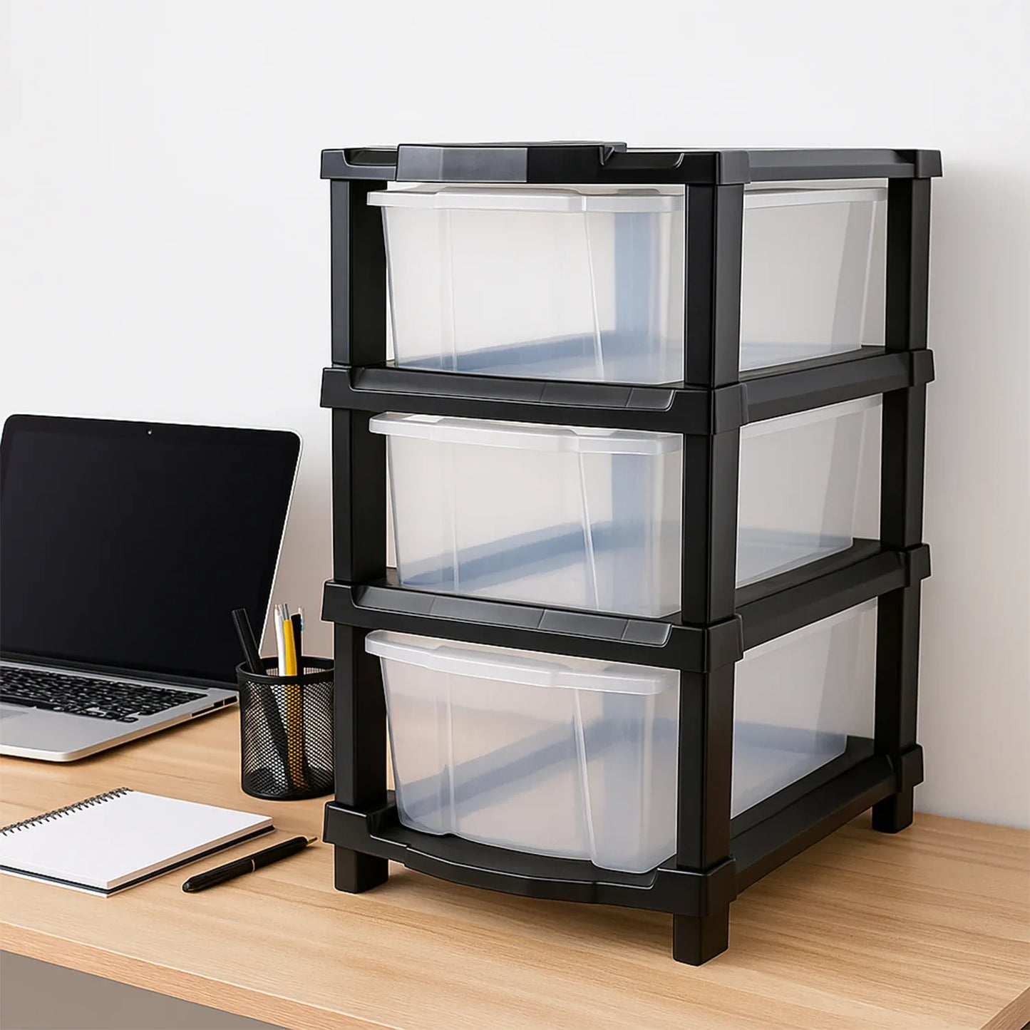 3-layer Classic Transparent Drawer Storage Organizer - Zidbik