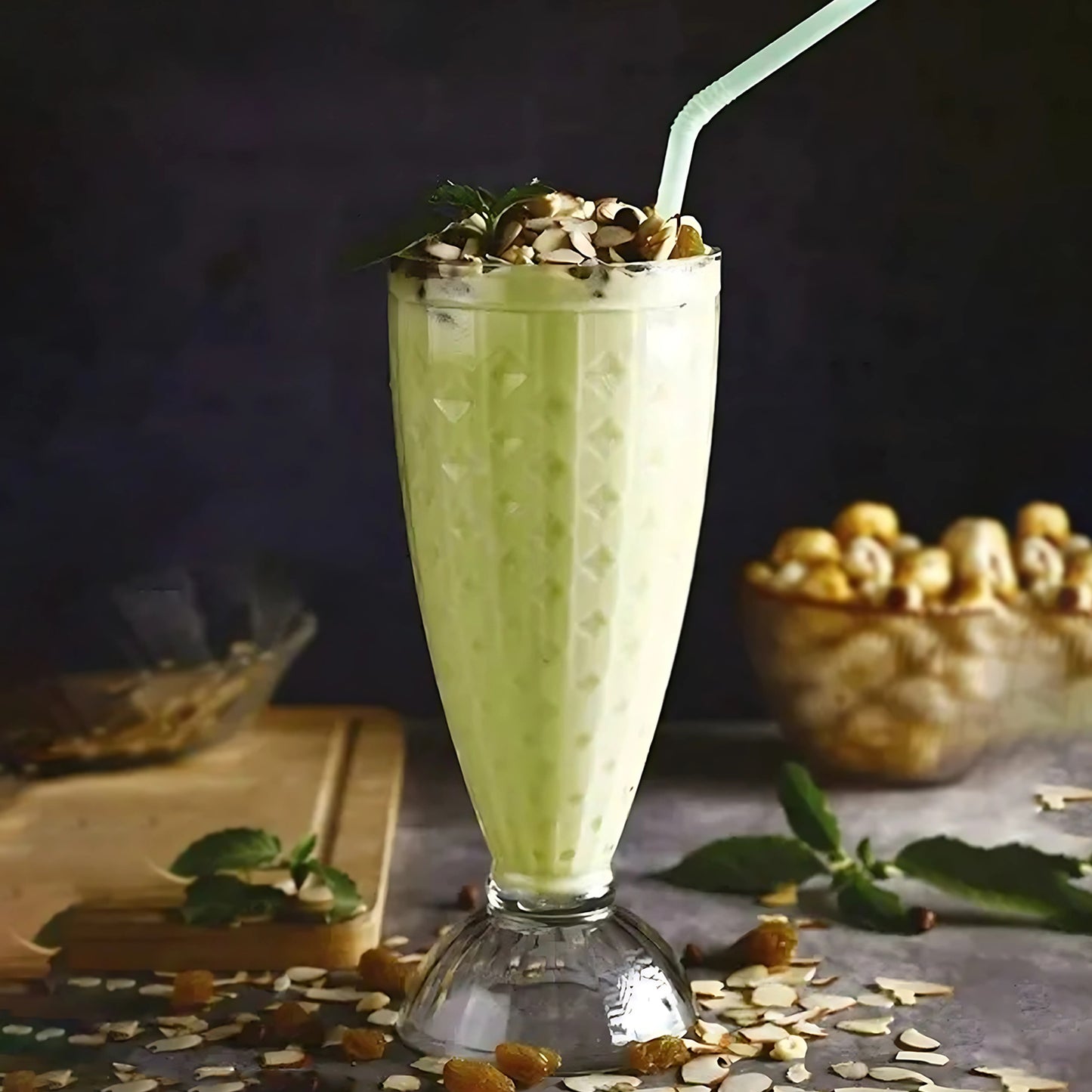 Supermom Transparent Plastic Milkshake Glass Set (400ml  6 Pc)