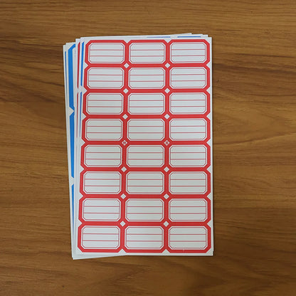 Multipurpose Writable Label Stickers (5 Sheets Set) - Zidbik