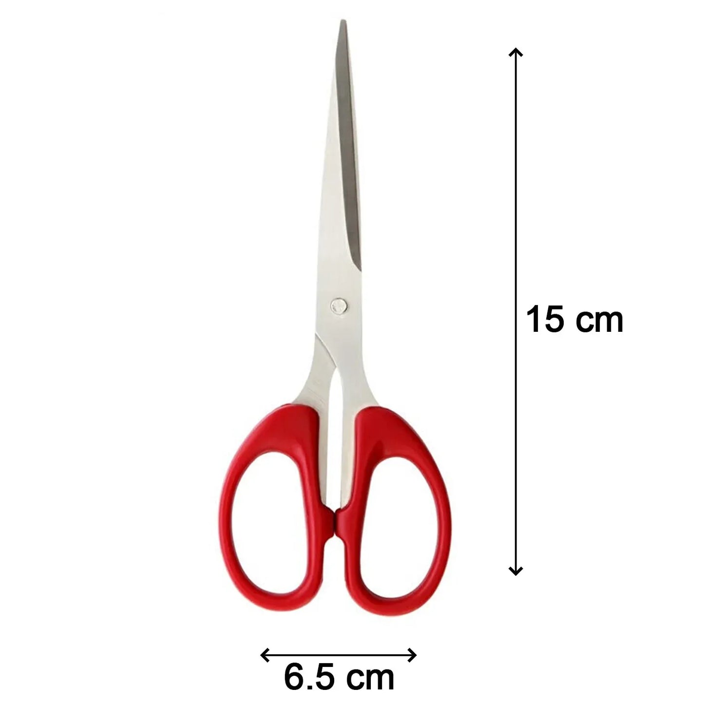 1800 Stainless Steel Scissors With Plastic Handle Grip 160mm (1pc Only) - Zidbik