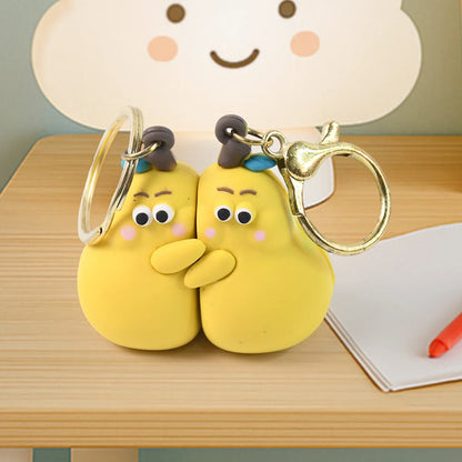 2-in-1 Cute Cartoon Couple Keychain - Zidbik