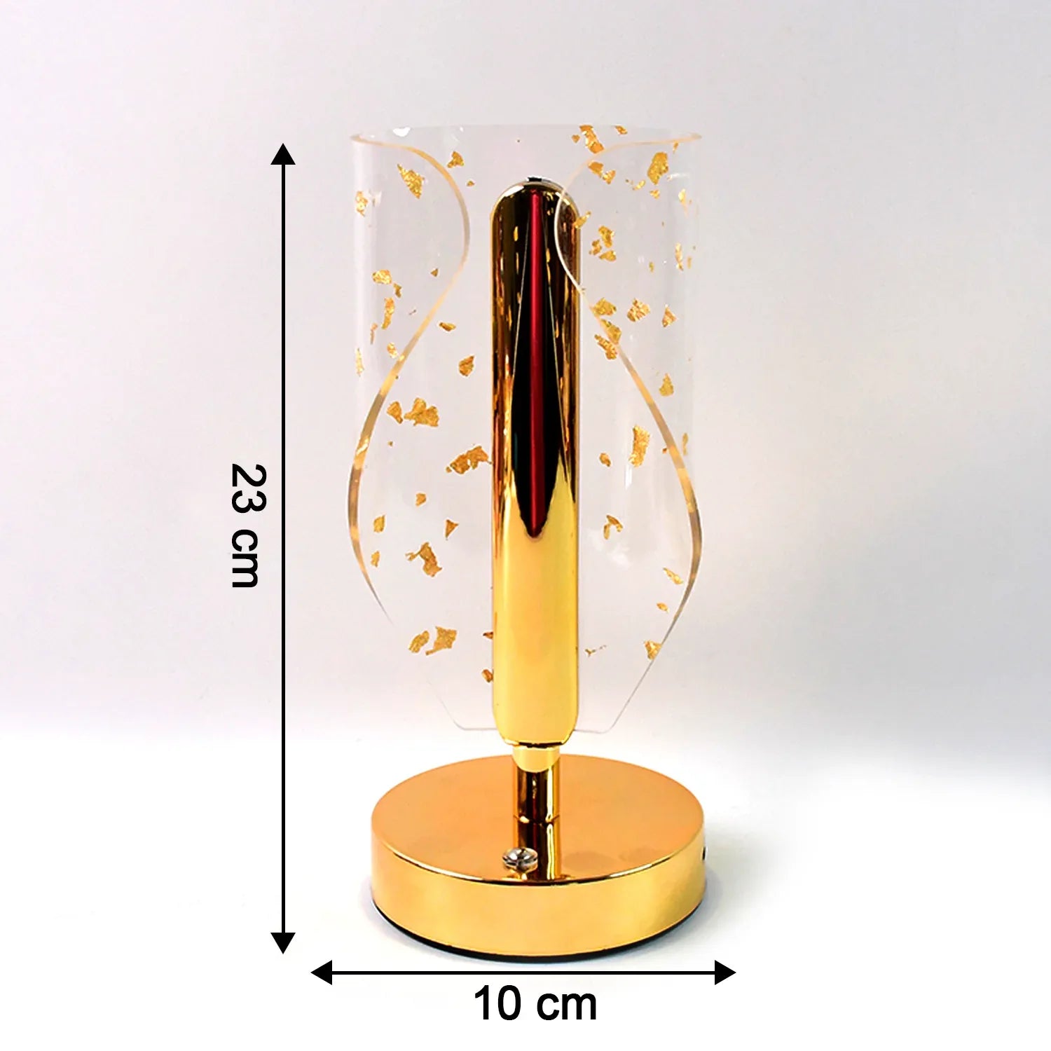 Luxury Golden Leaf Design Crystal Table Lamp (1 Pc) - Zidbik