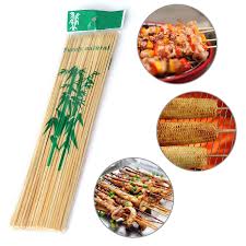 1116 Natural Bamboo Wooden Skewersbbq Sticks For Barbeque And Grilling - Zidbik