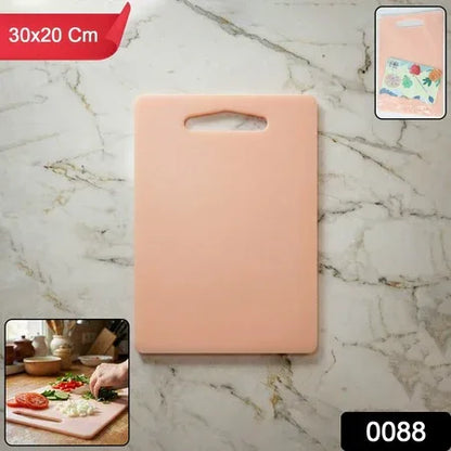 Plastic Chopping Board With Handle (30x20 Cm) - Zidbik