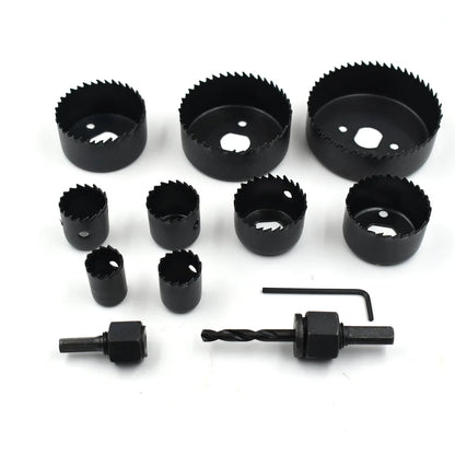 0415 -12 Pcs 19-64mm Hole Saw Kit - Zidbik
