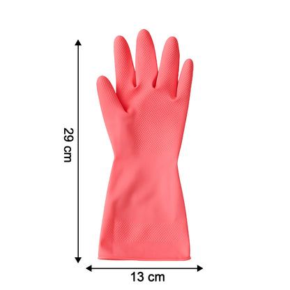 Reusable Waterproof Household Cleaning Gloves (45gm  1 Pair) - Zidbik