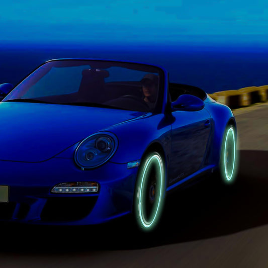 Car Wheel Hub Reflective Car Stickers Night Warning Stickers (20 Pcs Set Multicolored) - Zidbik