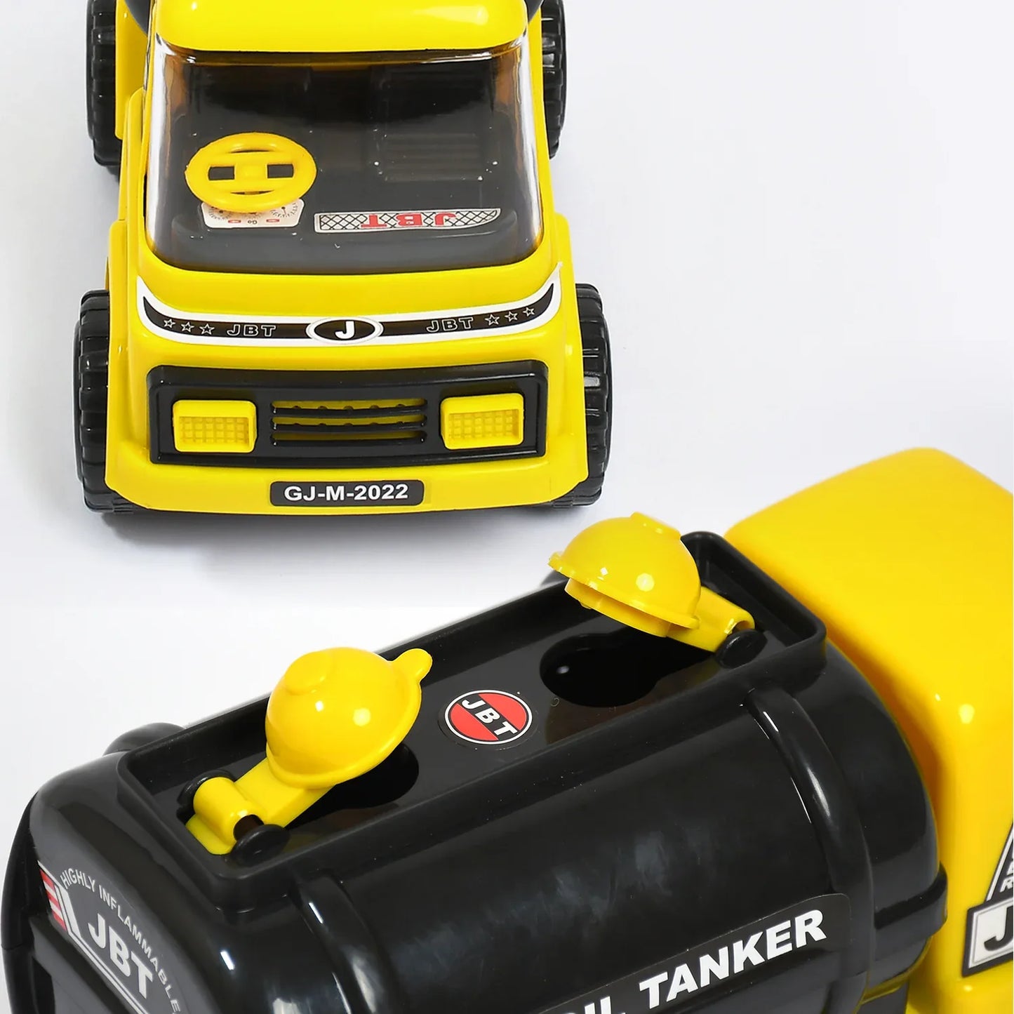 4484 Big Size Heavy Duty Unbreakable Friction Powered With Engine Sound While Running Non Electric Toy Tempo Oil - Water Tanker Vehicle Truck For Kids Size - Zidbik