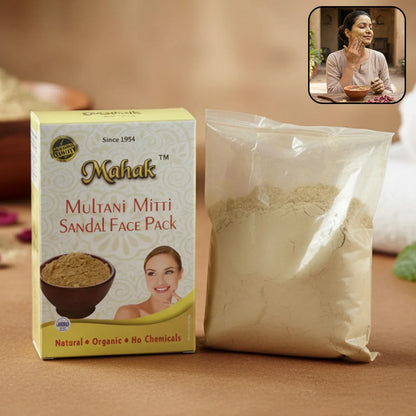 Herbal Multani Mitti And Sandal Face Pack 80 Gm - Zidbik