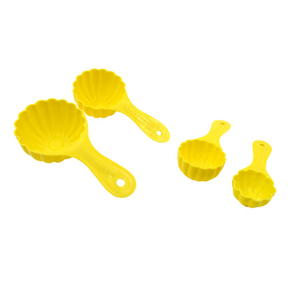 5559 Plastic Kitchen Tool Mould  Ladoo Mould Spoon Ladoo Making Spoon Set For Kitchen Multipurpose Plastic Ladoo Mold For Making Different Variety Of Ladoo (4 Pcs Set) - Zidbik