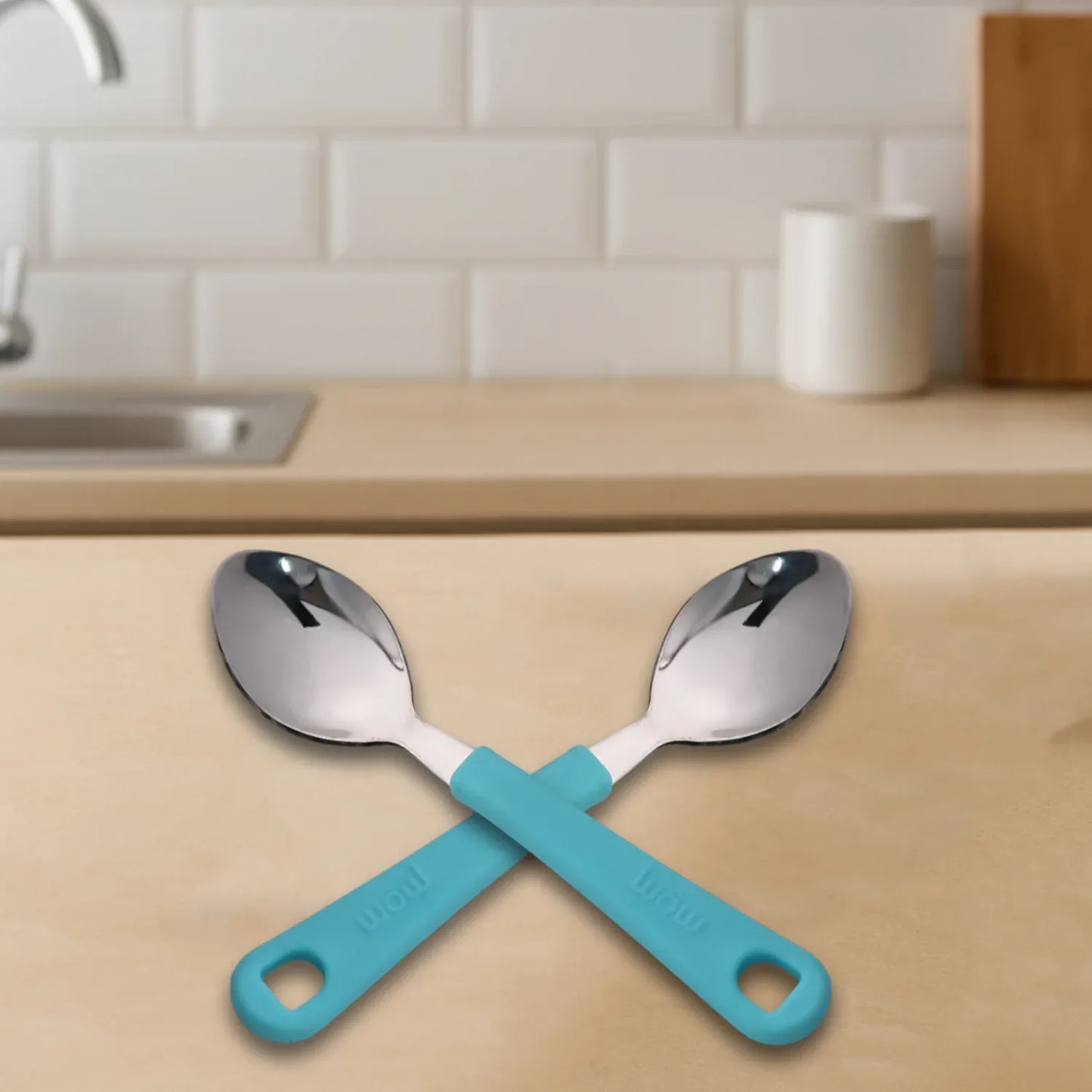 Supermom Stainless Steel Tea Spoon (6 Pc Set) - Zidbik