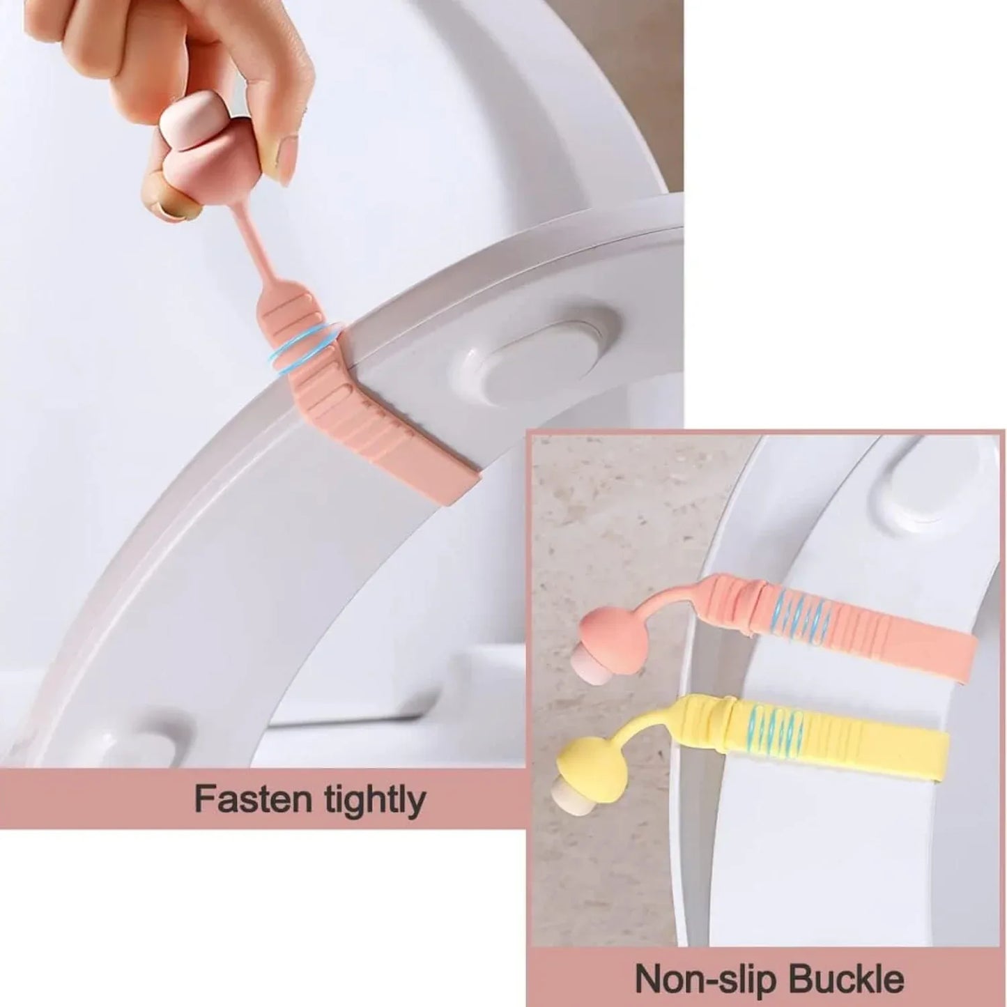 Silicone Toilet Seat Lifter Band (1 Pc) - Zidbik