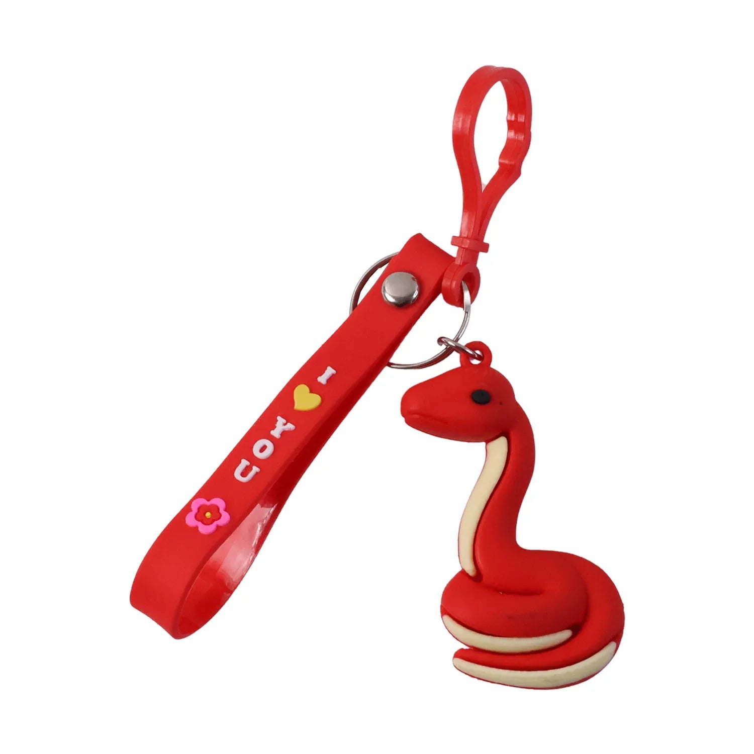 Cute Cartoon Snake Keychain (1 Pc) - Zidbik