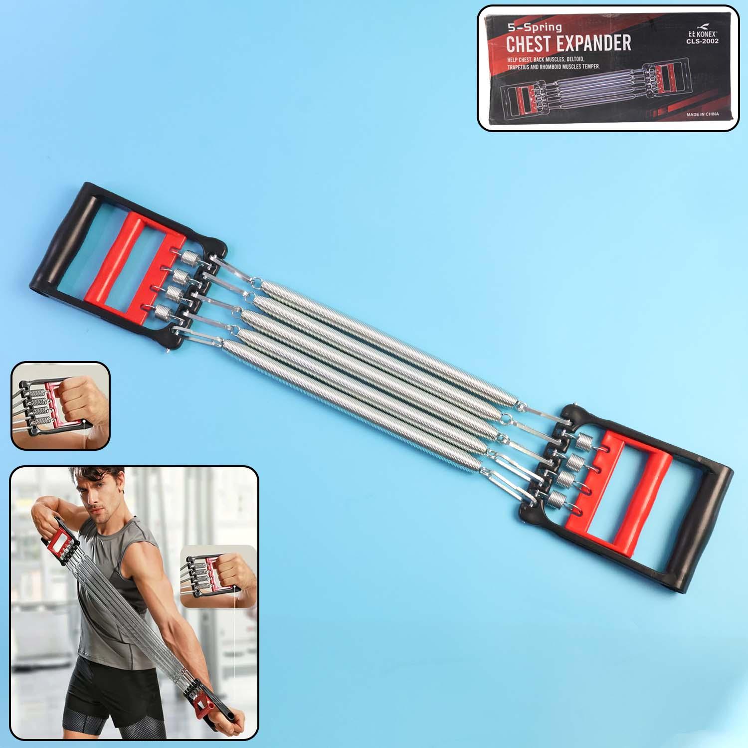5-spring Chest Expander For Home Workout - Zidbik