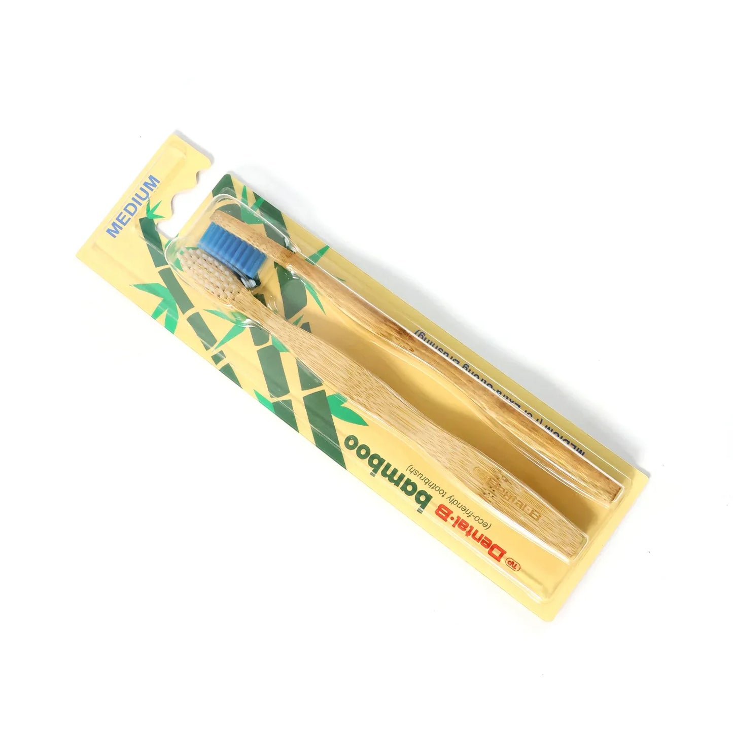 Eco-friendly Bamboo Toothbrush Twin Pack (12 Packets 24 Pieces) - Zidbik