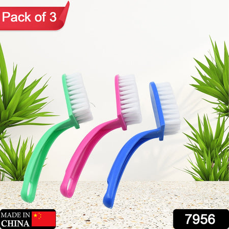 7956 Multi-purpose Kitchen Cleaning Brushes - Fish Cleaning Vegetable Cleaning Tool Cleaner Utensils Fruit Cleaning 3 Piece - Zidbik