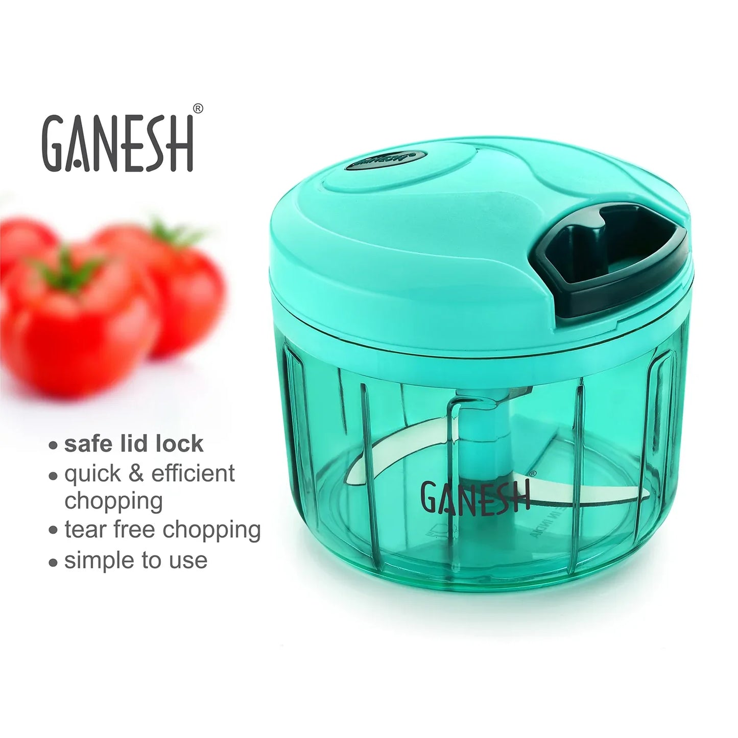 8105 Ganesh Quick Vegetable Chopper (1 Unit Chopper)(725 Ml) - Zidbik
