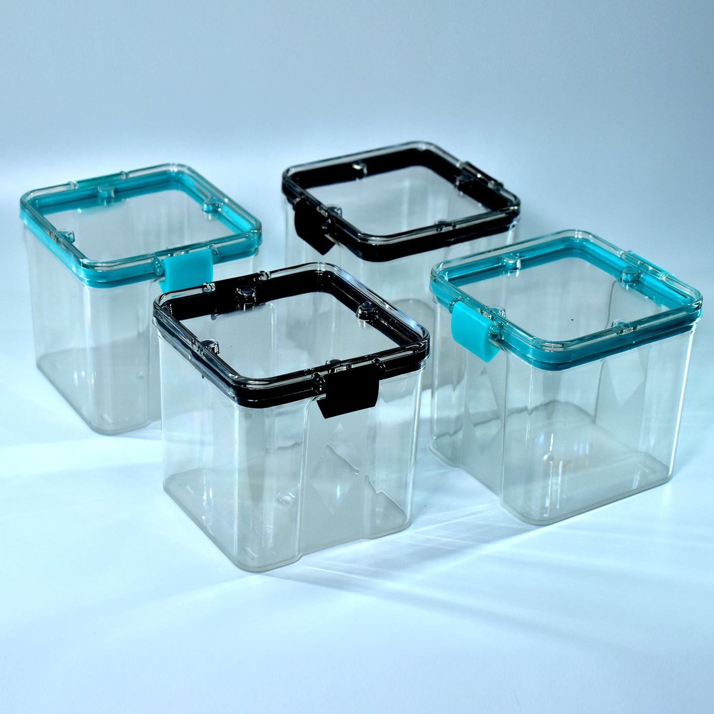 2763 4pc Square Container 700ml Used For Storing Types Of Food Stuffs And Items. - Zidbik