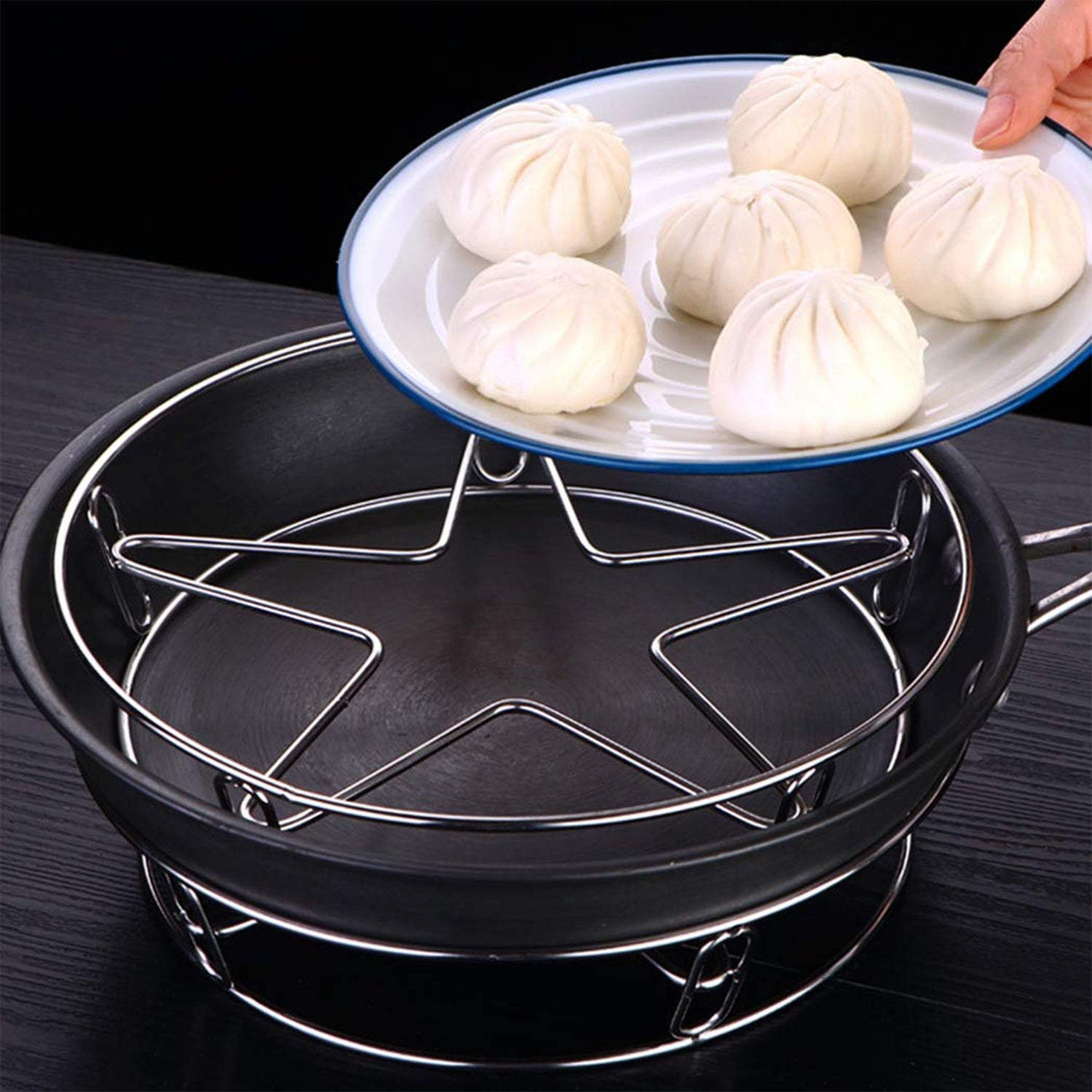 Heavy Duty Stainless Steel Gas Stove Stand (1 Pc) - Zidbik