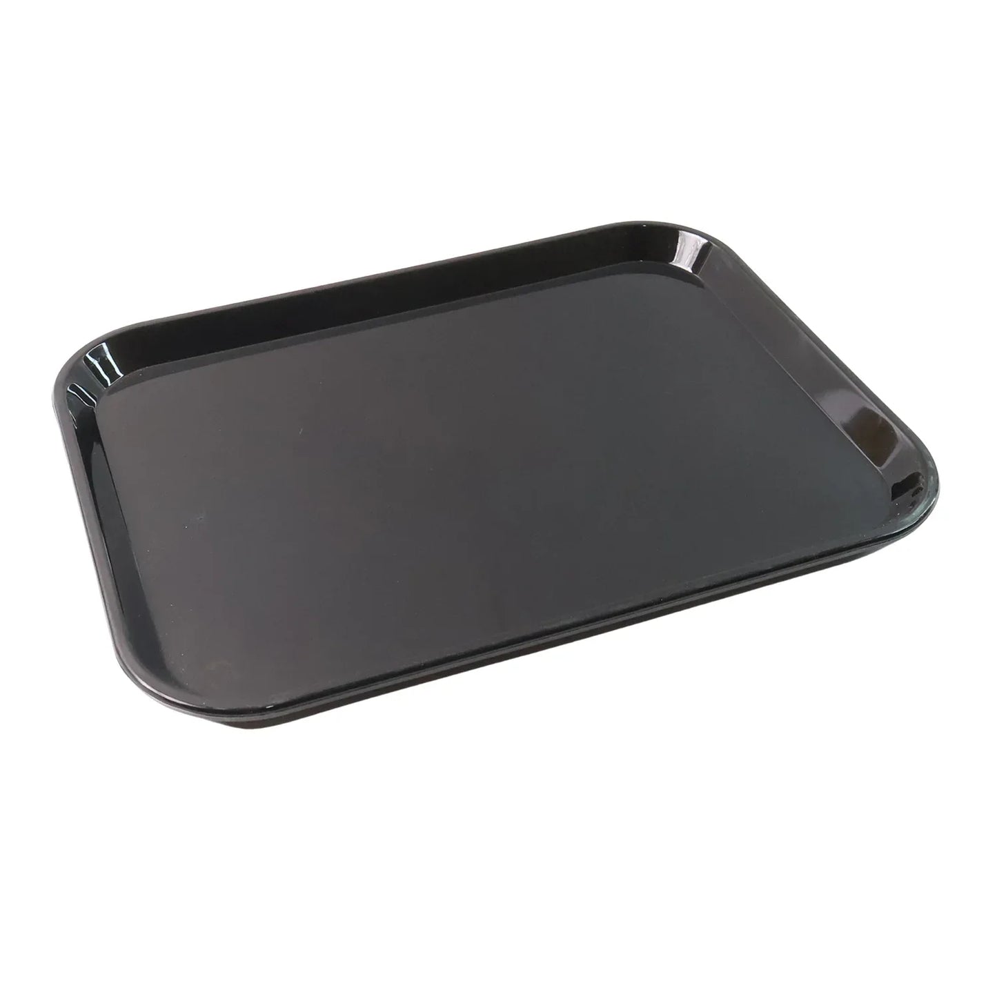 Plastic Serving Tray Plate 40 30 Cm (1 Pc Black) - Zidbik