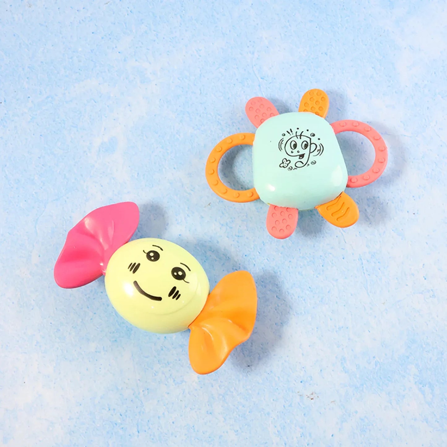 Play Cart Tiny Joys Rattle Toy Set 6-in-1 Baby Rattles - Zidbik