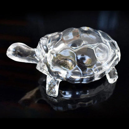 1194 Crystal Glass Turtle-tortoise For Feng Shui And Vastu - Zidbik