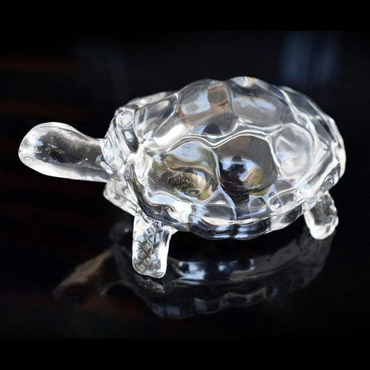1194 Crystal Glass Turtle-tortoise For Feng Shui And Vastu - Zidbik