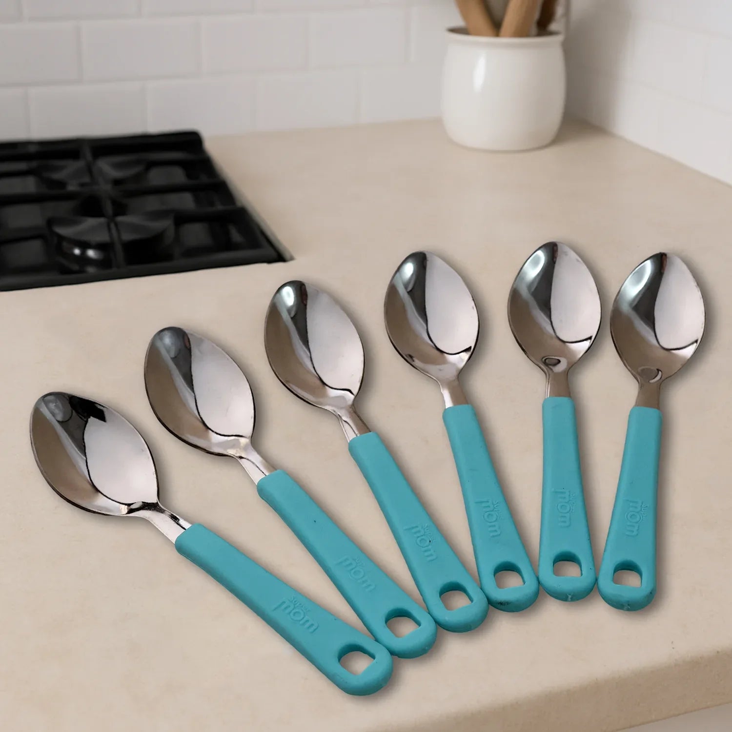 Supermom Stainless Steel Tea Spoon (6 Pc Set) - Zidbik