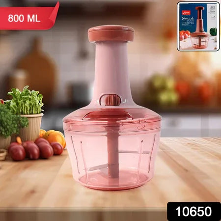 Apex Smart Manual Vegetable  Fruit Chopper With 800 Ml Capacity - Zidbik