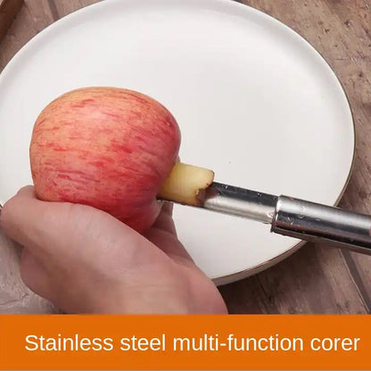 5506 Fruit Core Stainless Steel Set Core Remover For Apple And Pear Kitchen Prep Tool Fruit Core Remover Tool With Soft Handle Apple Corer Stainless Steel Kitchen Gadget Dishwasher Safe - Zidbik